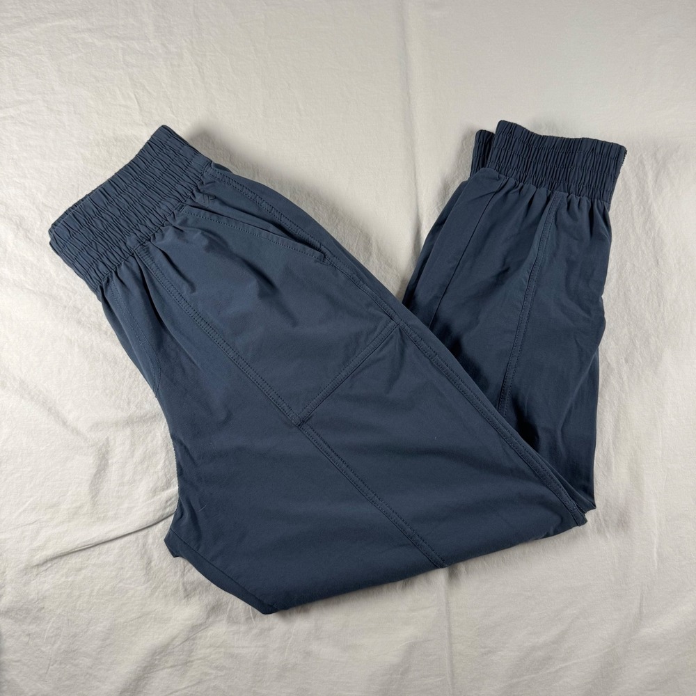 CALIA Women's Size XS Blue High Rise Ankle Zip Joggers‎ Pockets